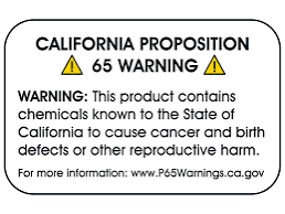 Image result for california cancer label