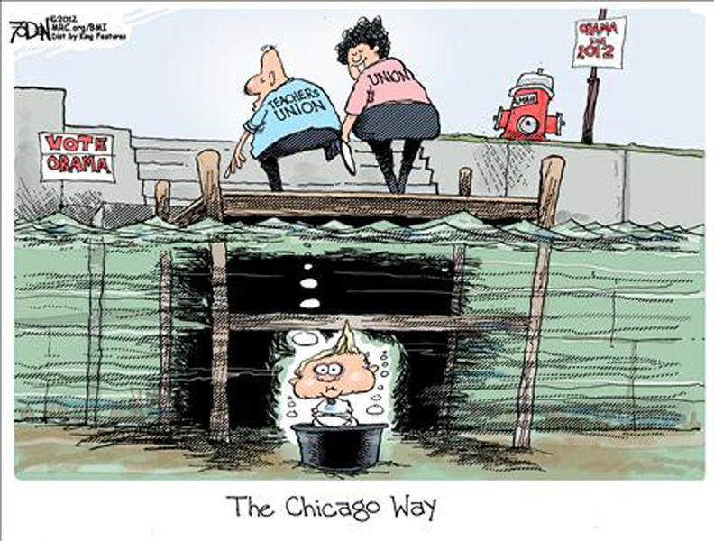 Chicago teachers dump kids in the river.jpg