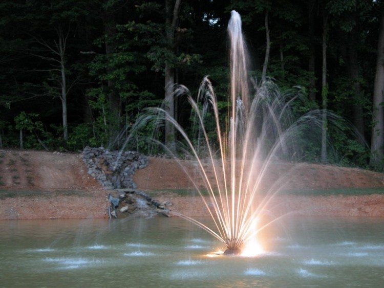 fountain and water falls at dusk a.jpg