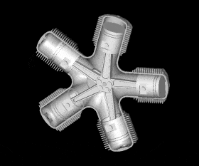 How a Radial Engine Works.gif