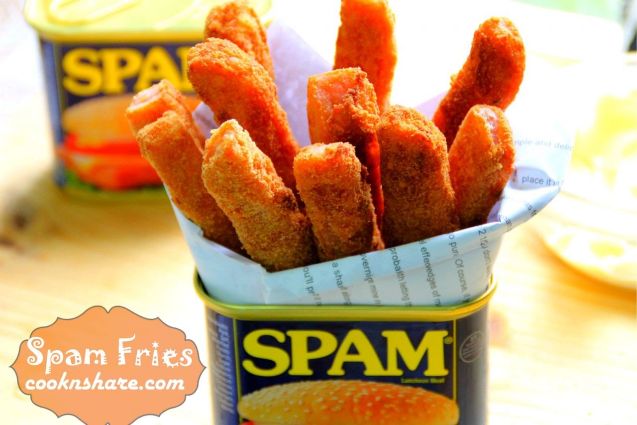 Below spam. Spam Fries. Спам фото. Спам Фриес. Жареный спам.