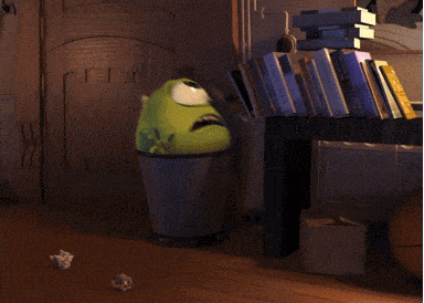 Monsters Inc Books in Mouth.gif