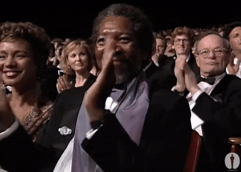 morgan freeman clapping.gif