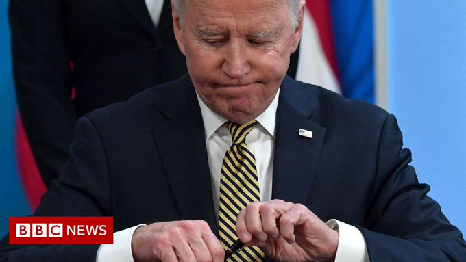 US President Joe Biden in a signing ceremony