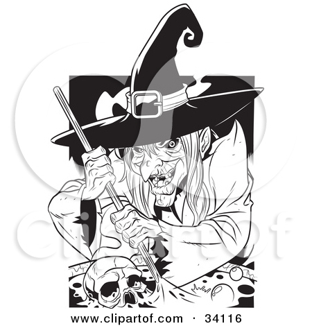 34116-Clipart-Illustration-Of-An-Ugly-Warty-Witch-Grinning-While-Stirring-A-Skull-And-Potion-In-A-Spell-Cauldron.jpg