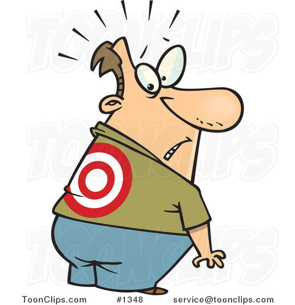 cartoon-guy-looking-at-a-target-on-his-back-by-ron-leishman-1348.jpg